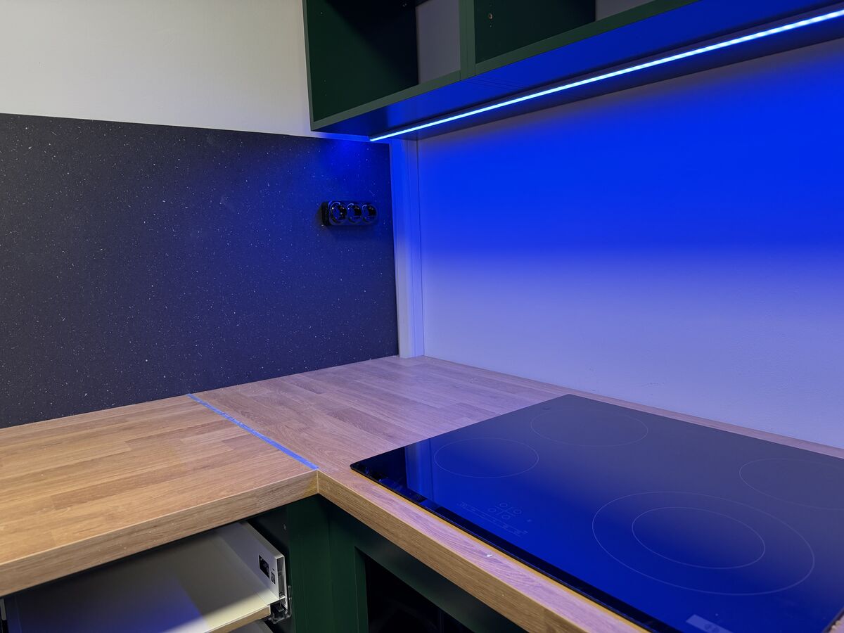 Komplett villanyszerelés – 50m² lakás LED részlet